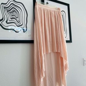 New American Eagle High Low Light Pink Skirt